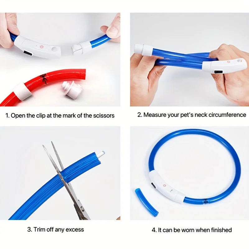USB Rechargeable LED Pet Light Collar