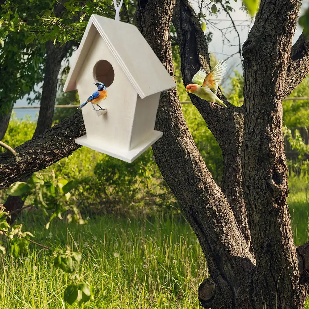 DIY Wooden Hanging Birdhouse Box