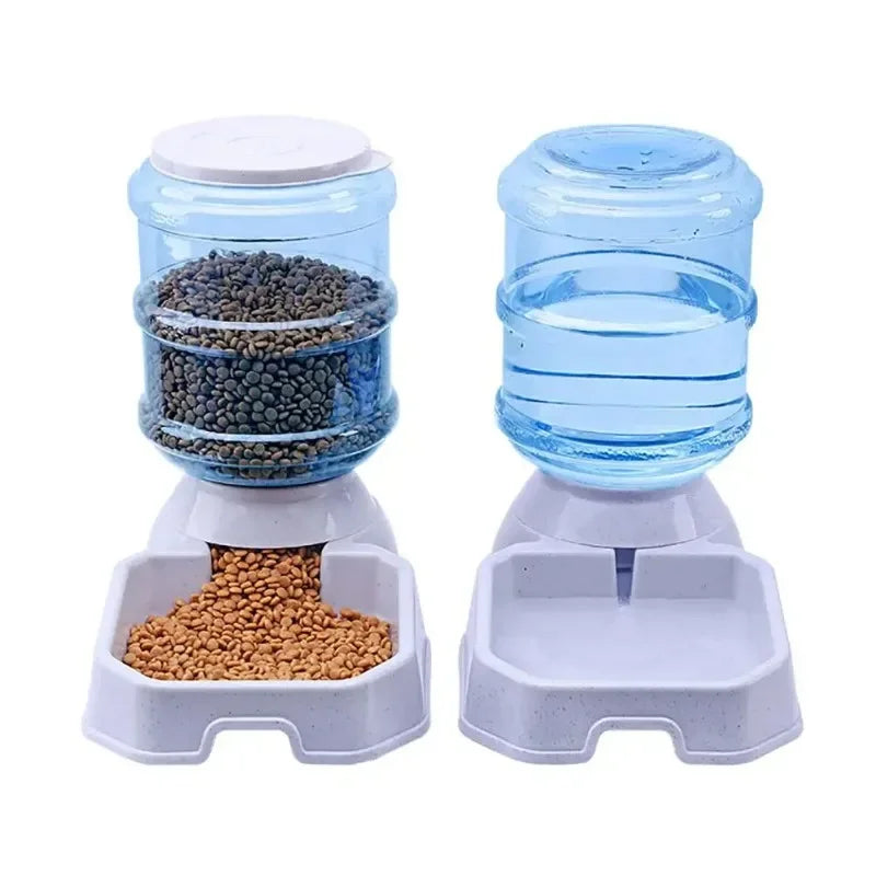 3.8L Automatic Cat and Dog Feeder and Water Fountain