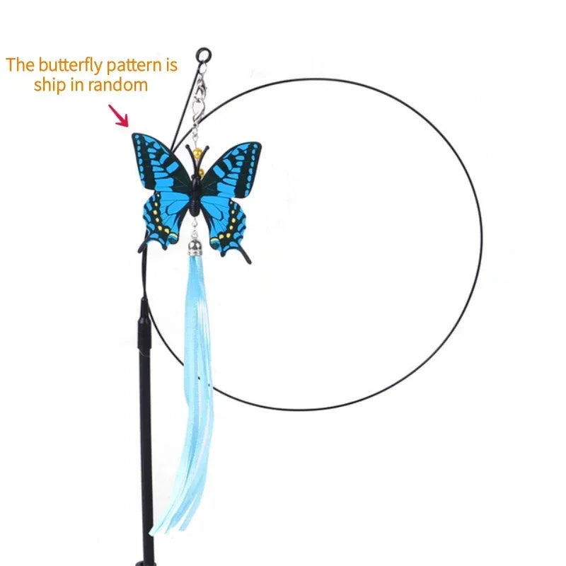 Interactive Simulation Bird Cat Teaser Toy with Bell