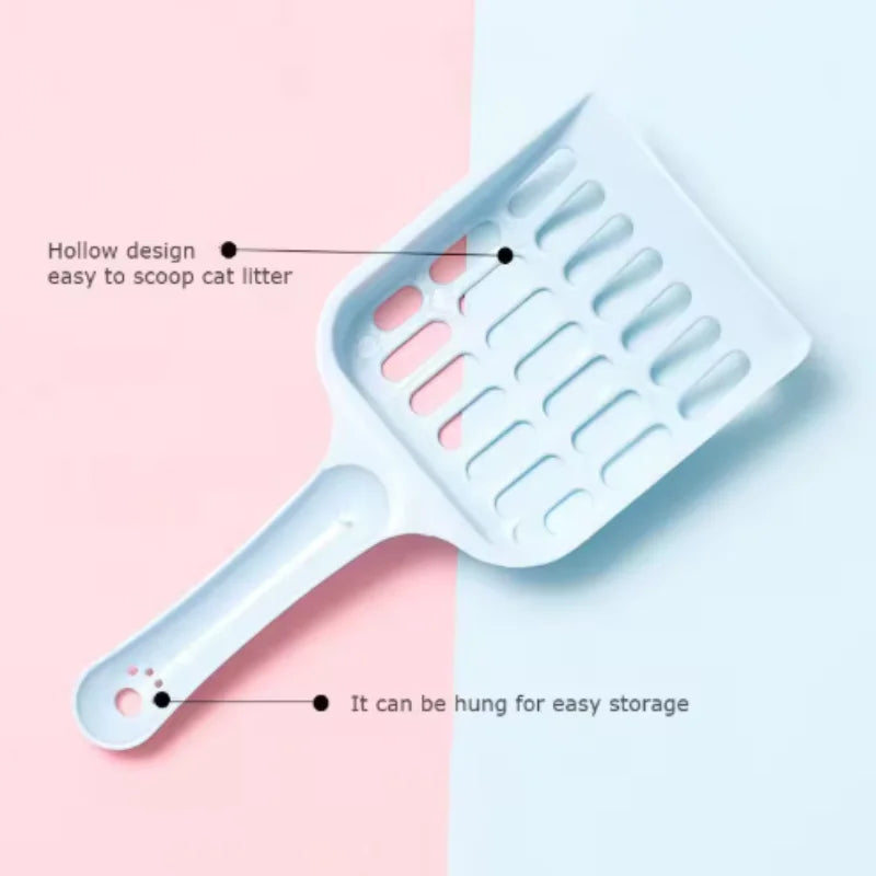 Colorful Ergonomic Cat Litter Shovel