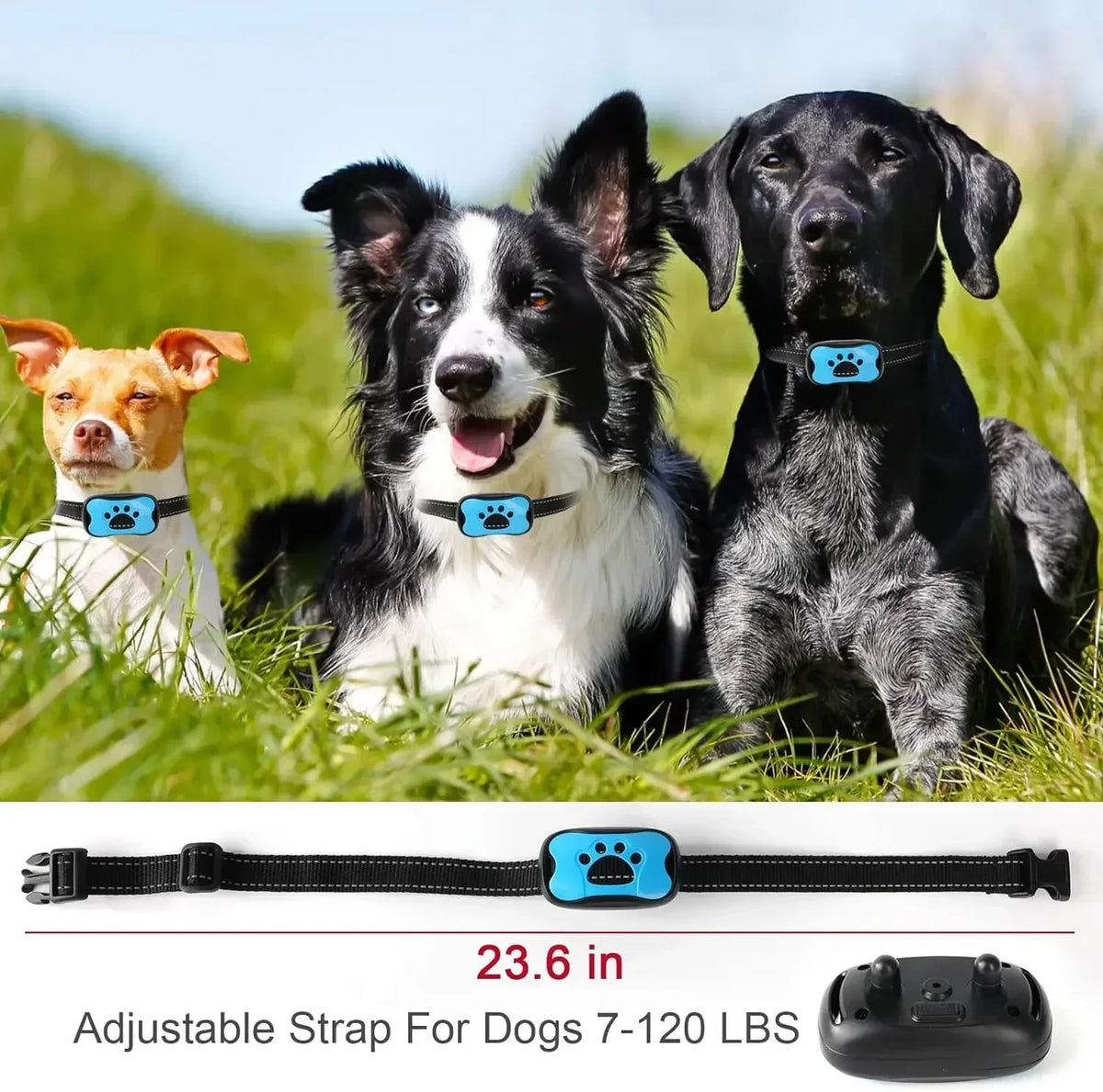 Rechargeable Ultrasonic Anti Bark Dog Training Collar
