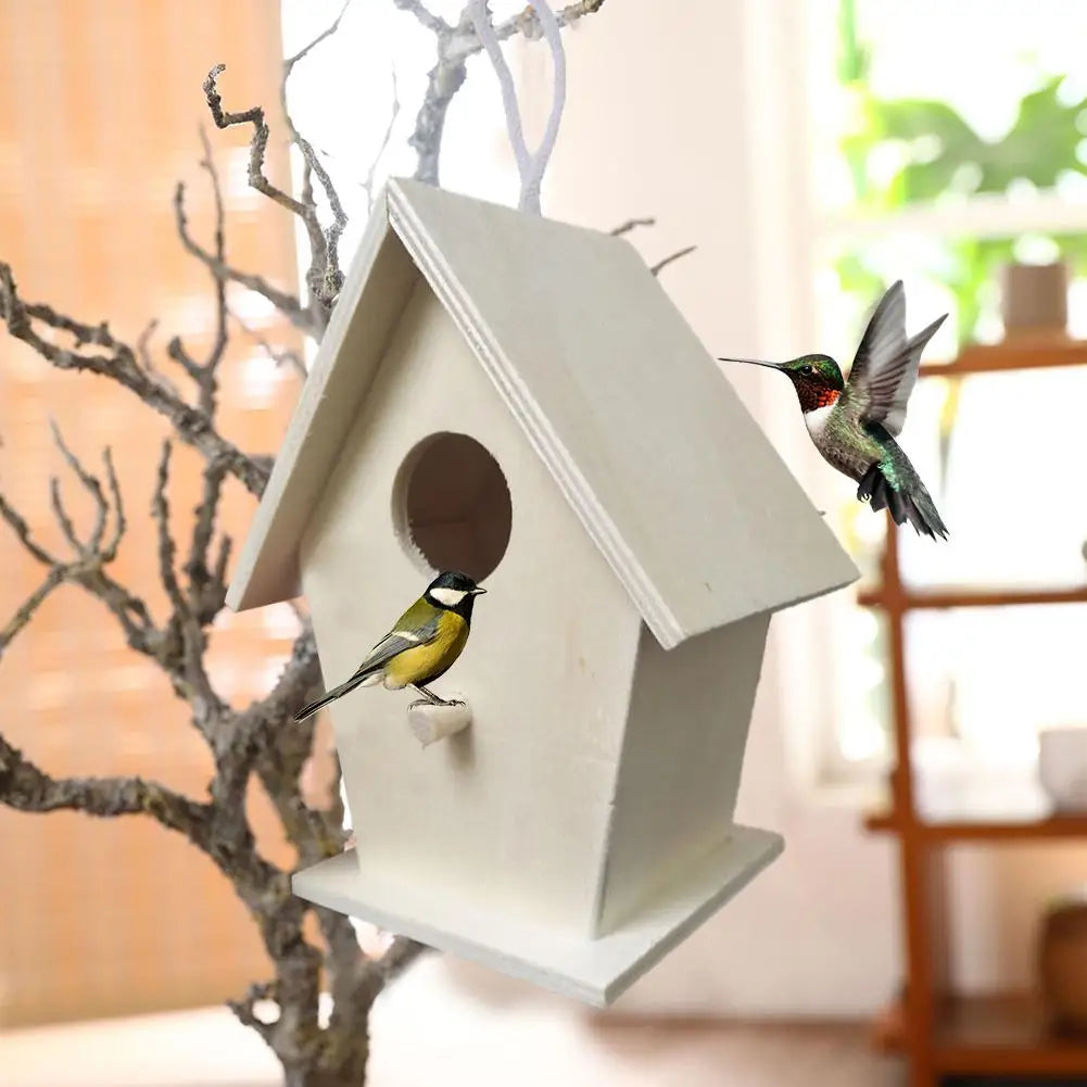 DIY Wooden Hanging Birdhouse Box
