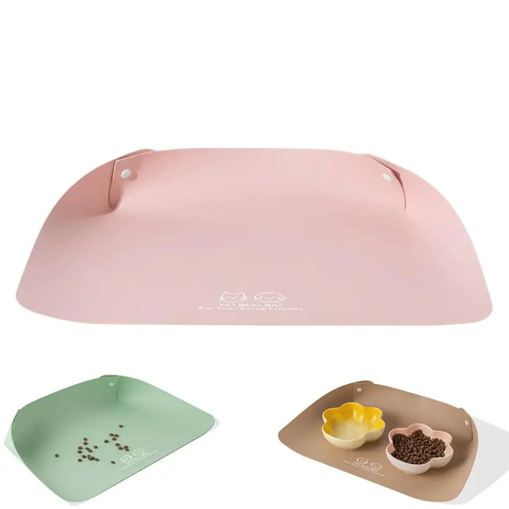 Waterproof PU Leather Anti-Spill Pet Feeding Mat