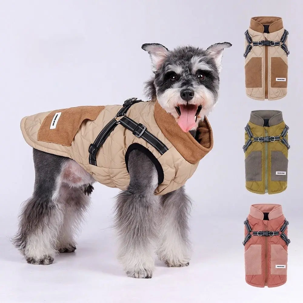 Reflective Windproof Adjustable Winter Dog Jacket