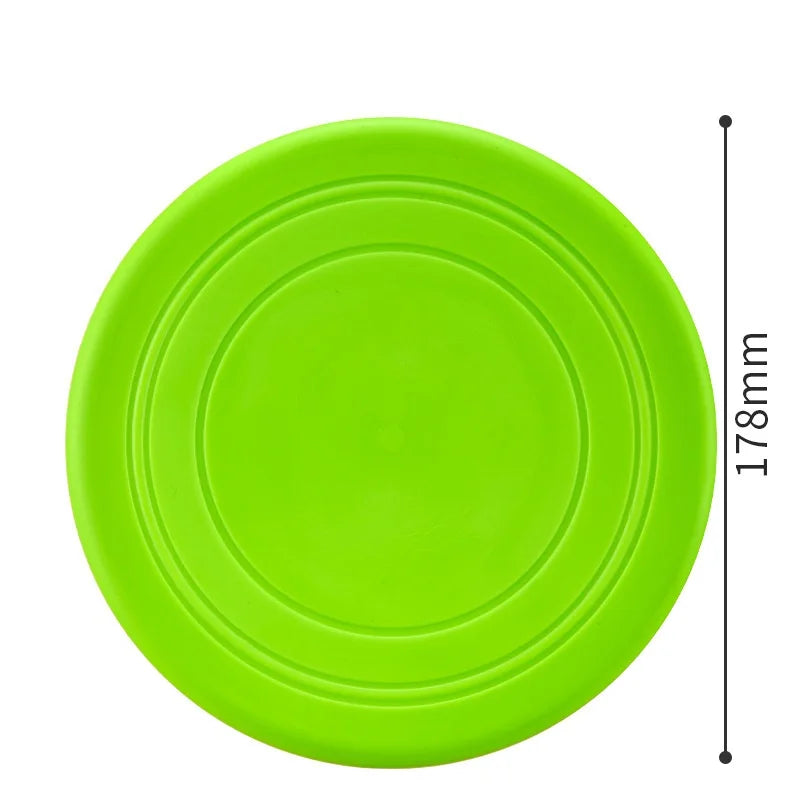 Interactive Silicone Dog Flying Saucer Toy