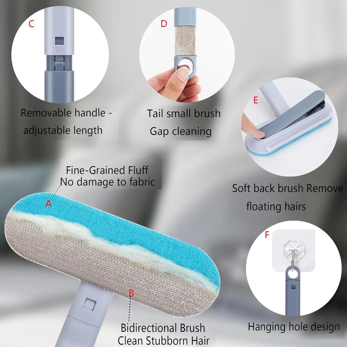 4-in-1 Reusable Pet Hair Remover Tool