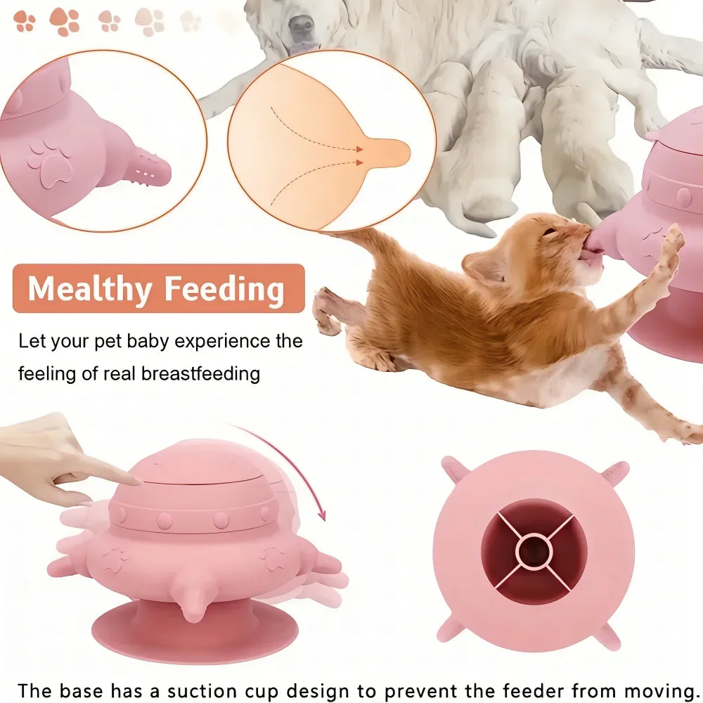 Silicone Puppy and Kitten Multi Feeder Bottle