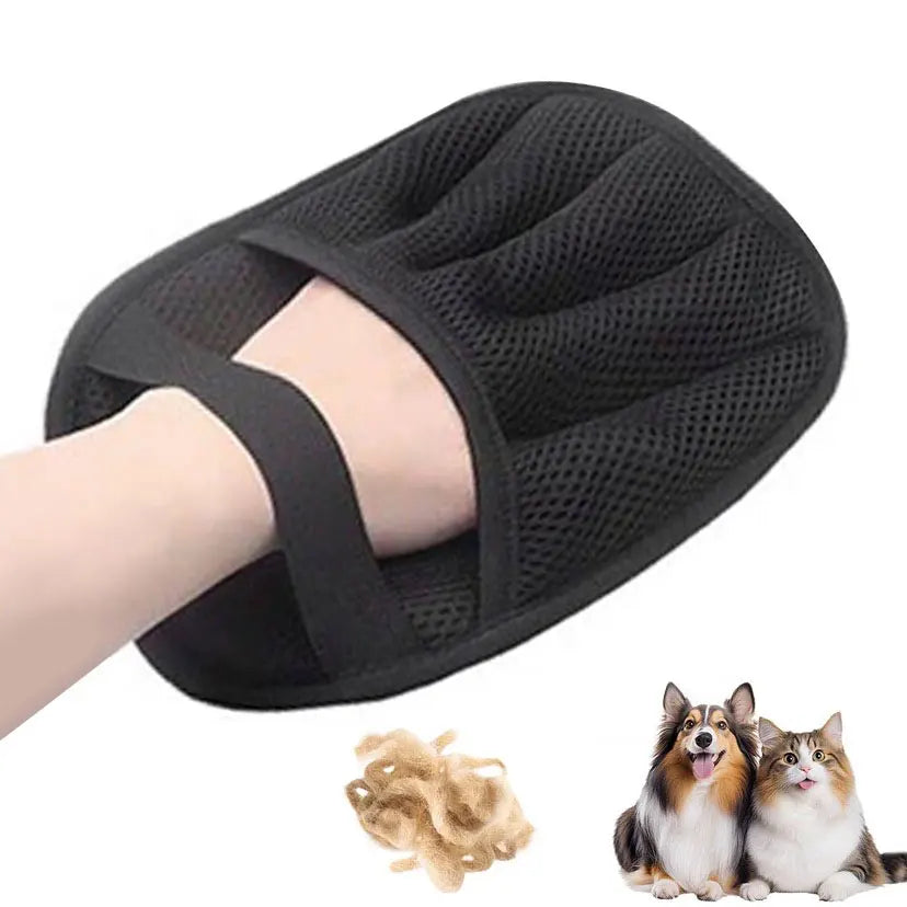 Double-Sided Pet Hair Removal Grooming Gloves