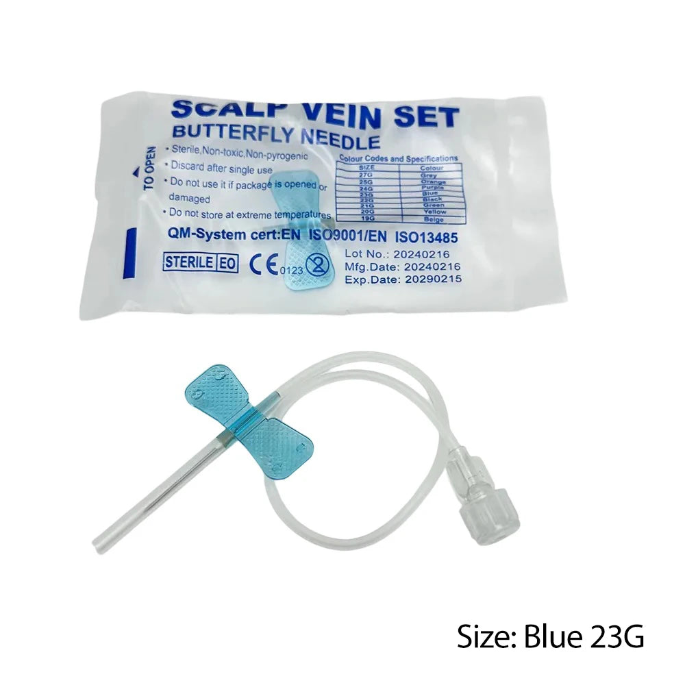 50 Pack Disposable Butterfly Pet Blood Infusion Needles