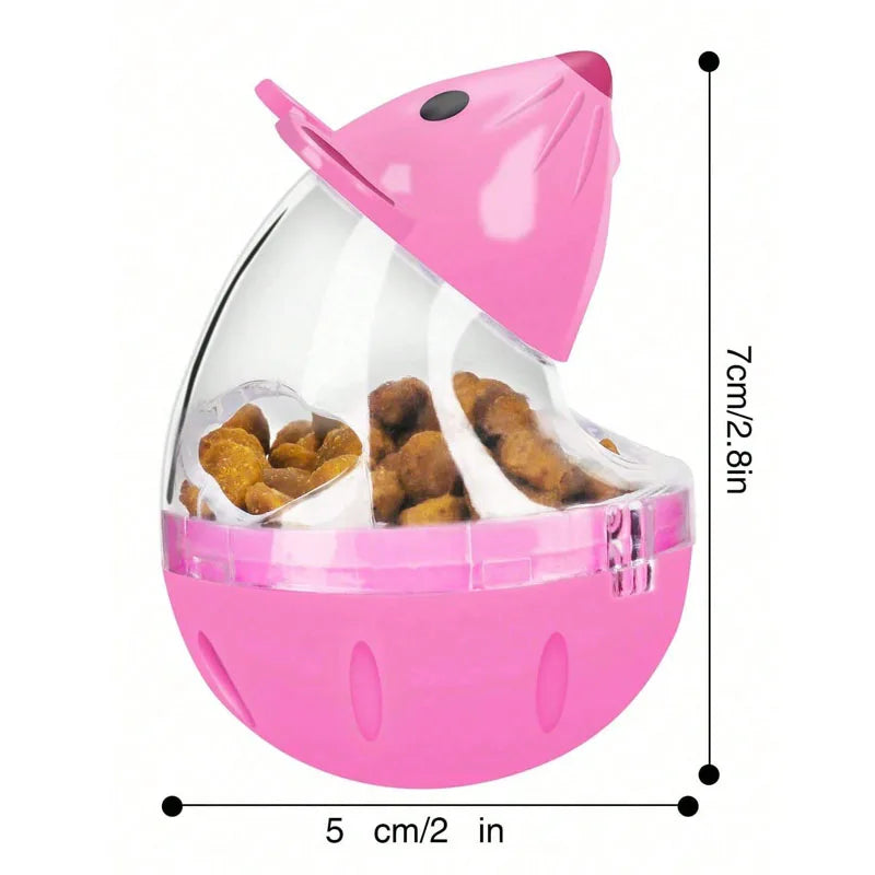 Interactive Rolling Mouse Treat Dispenser Toy for Pets