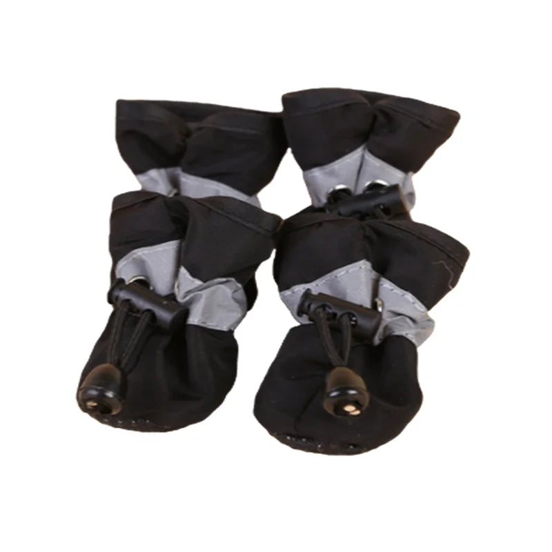Waterproof Anti-Slip Pet Dog Shoes 4-Piece Set