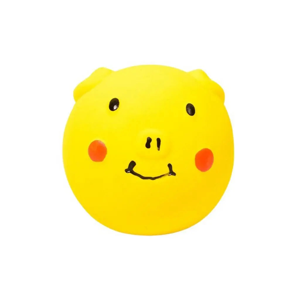 Colorful Latex Squeaky Pig Dog Toy