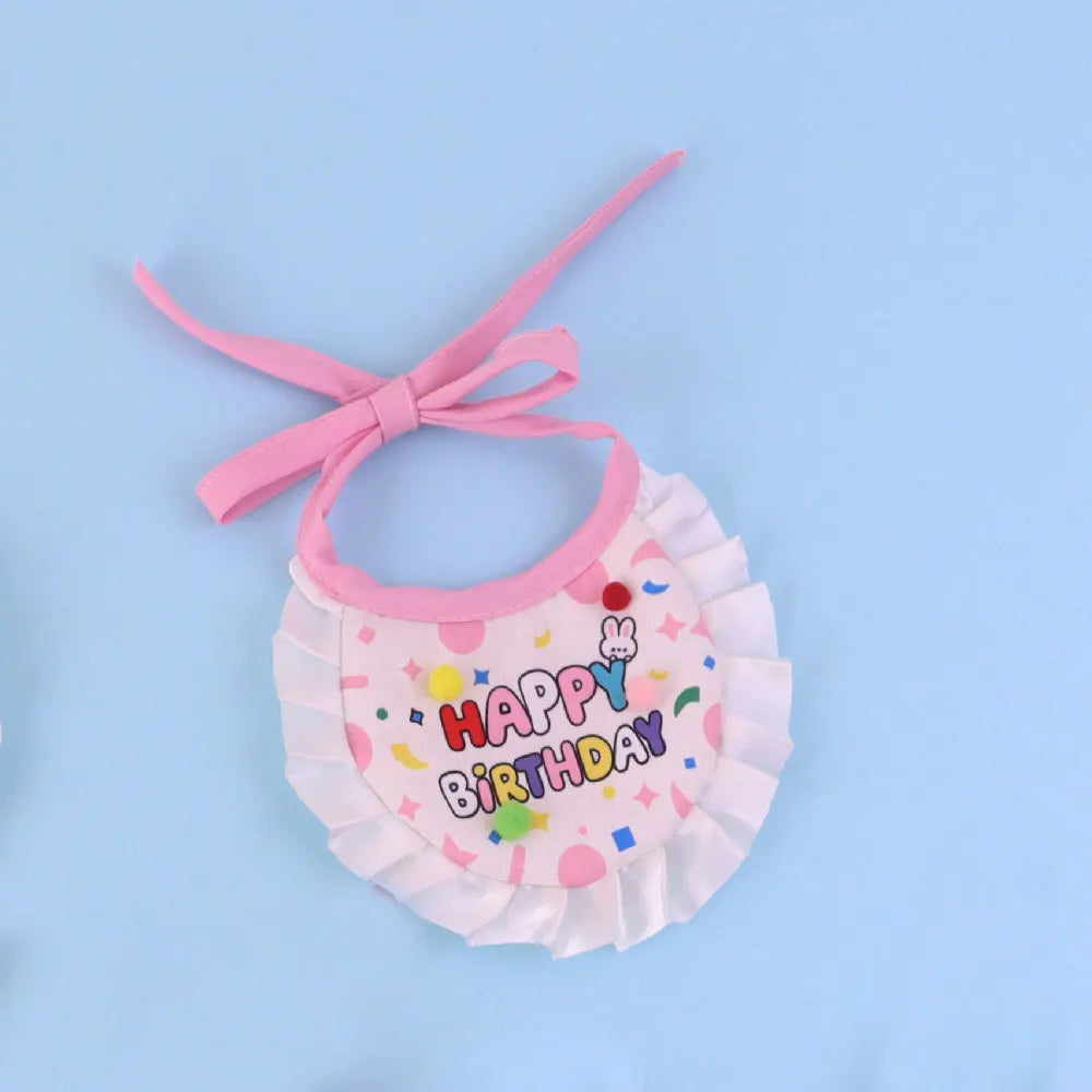 Pet Birthday Hat and Bib Party Costume Set