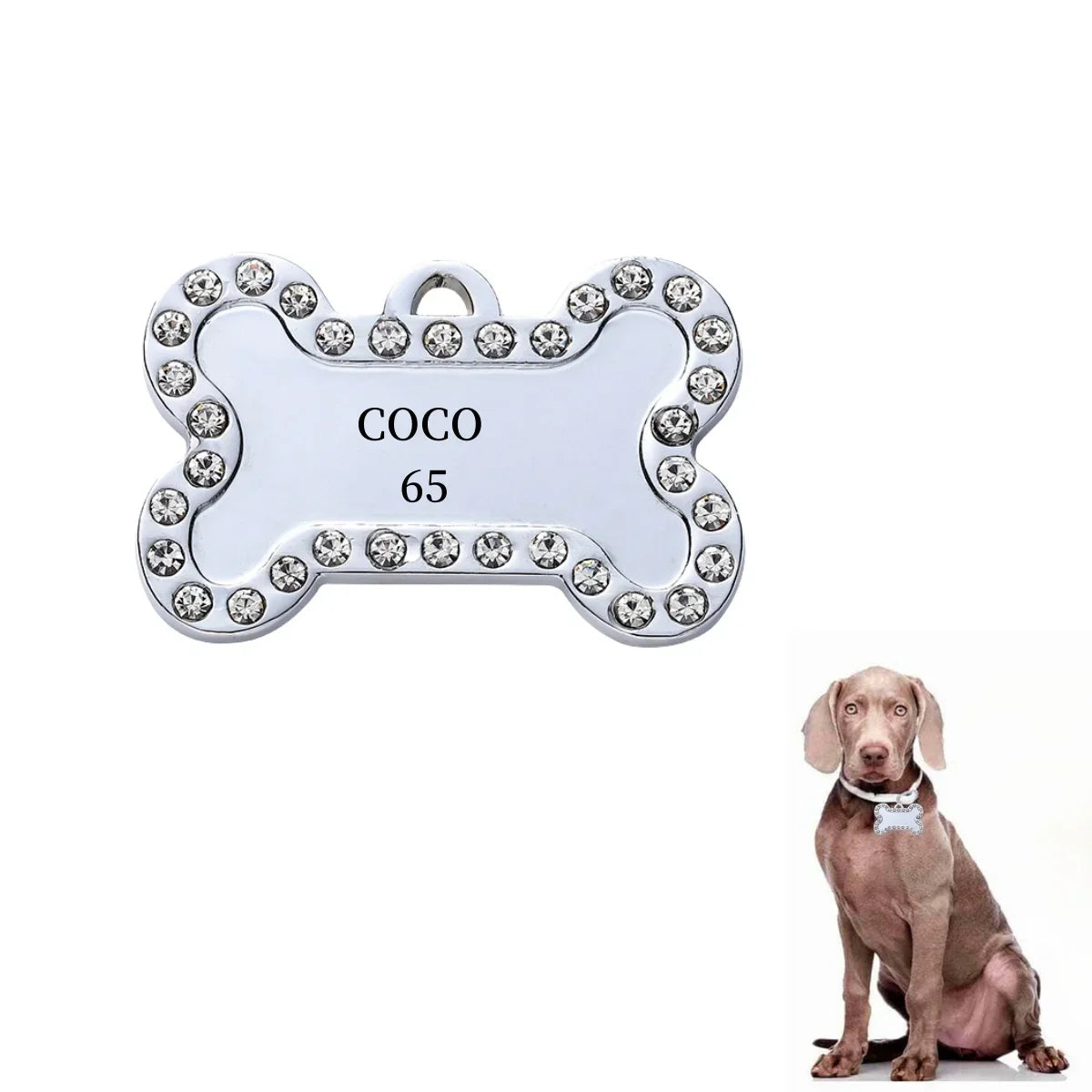 VIP Pets Personalized Bronze Engraved Dog Cat ID Tag