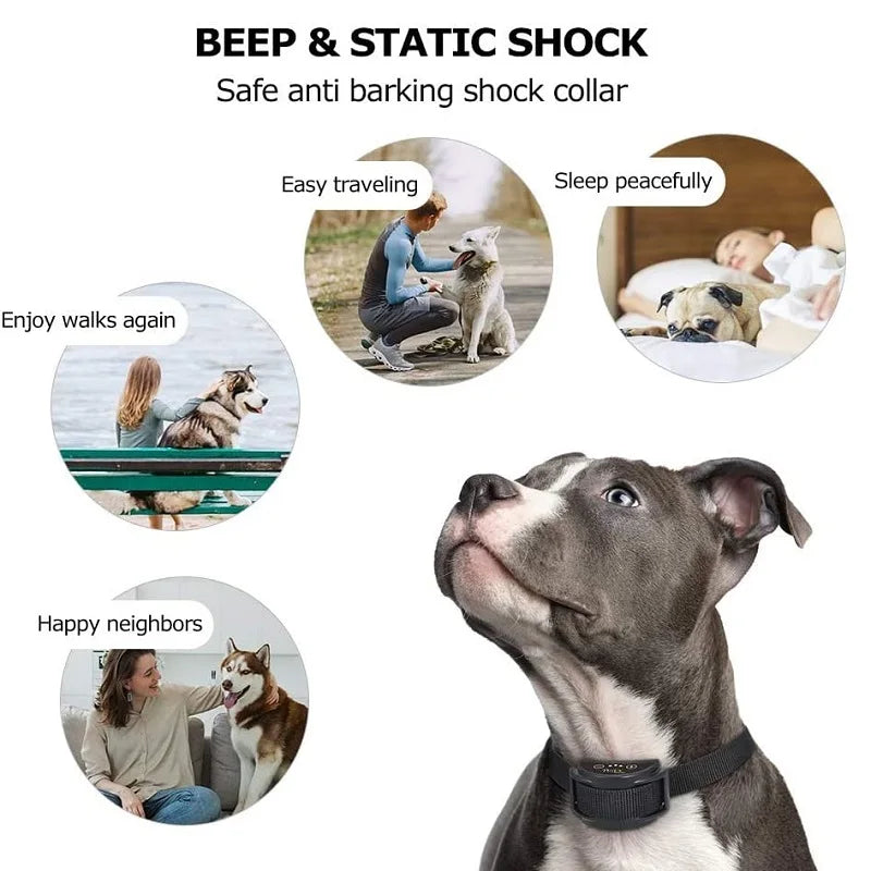 Rechargeable Waterproof Automatic Dog Anti Bark Collar