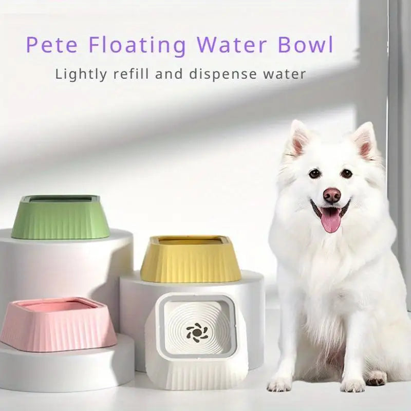 Splash-Proof Large Capacity Floating Pet Water Bowl