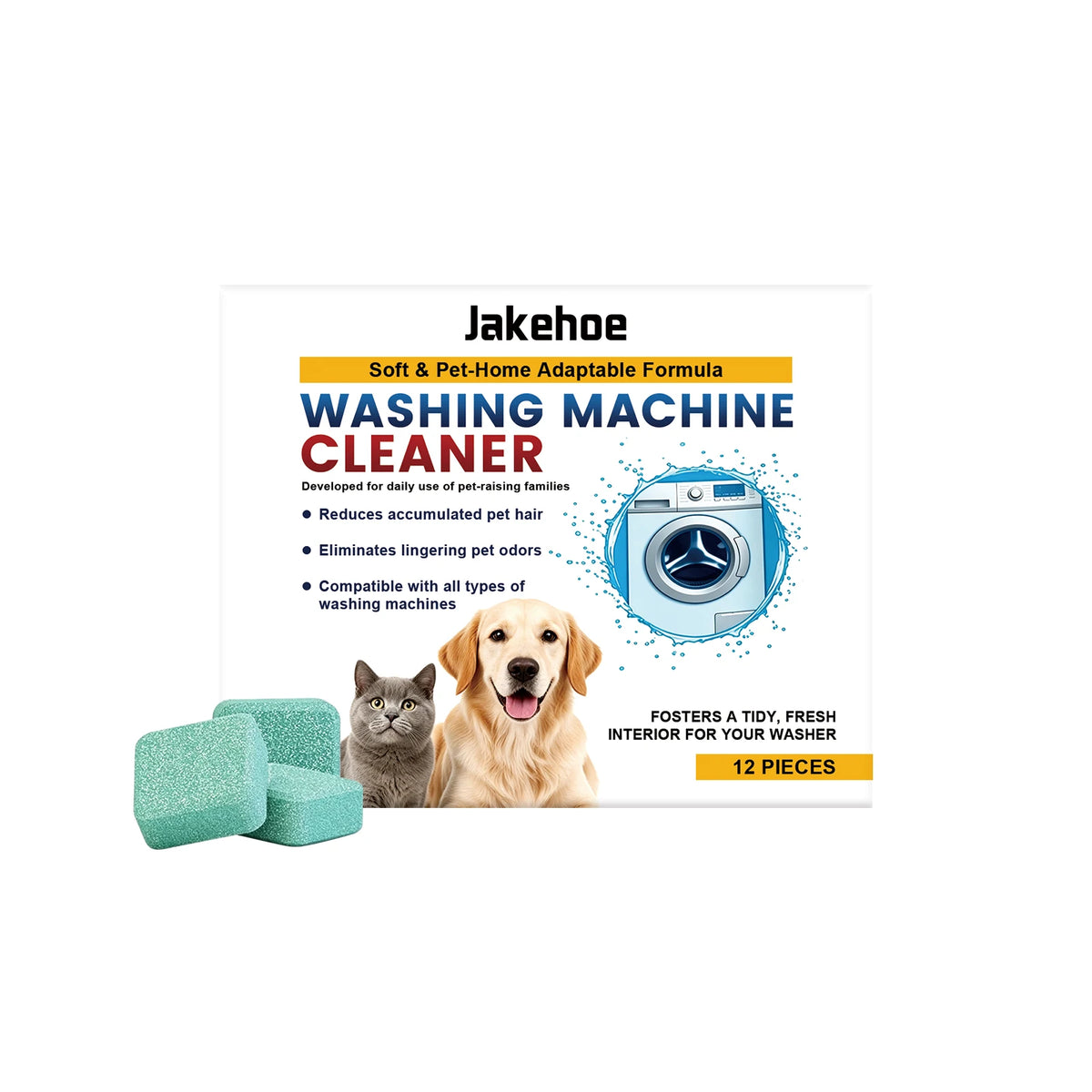 Pet Washing Machine Cleaner Tablets 12 Pack