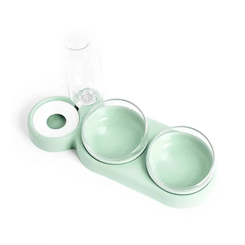 Automatic Triple Bowl Pet Feeder and Water Dispenser