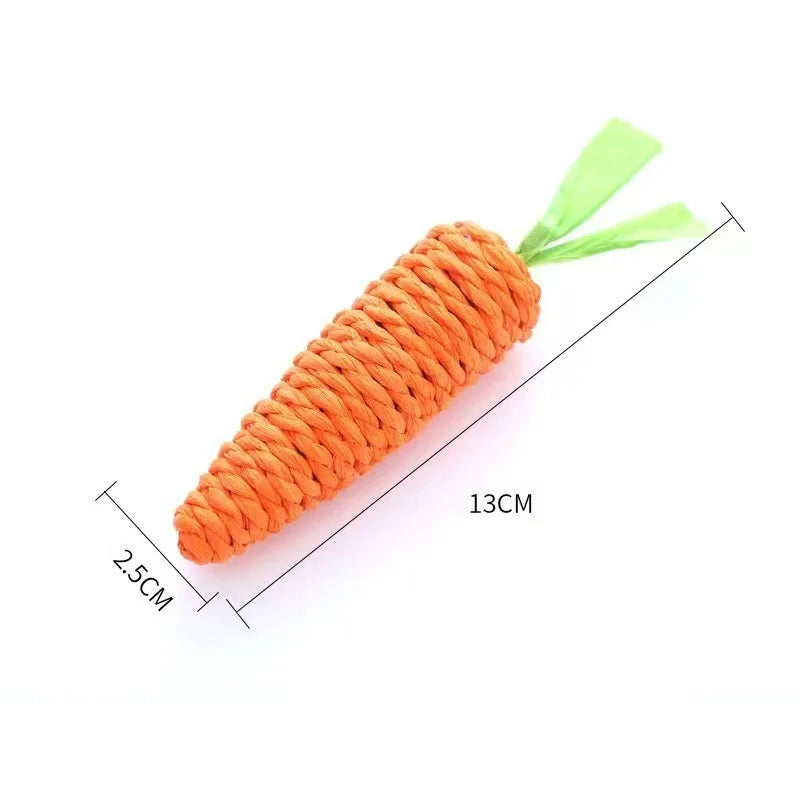 Carrot Chew Resistant Cat Teething Toy