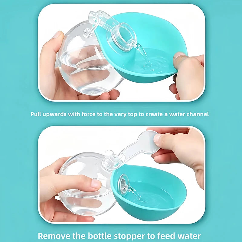 Portable Dog Water Bottle with Hanging Rope