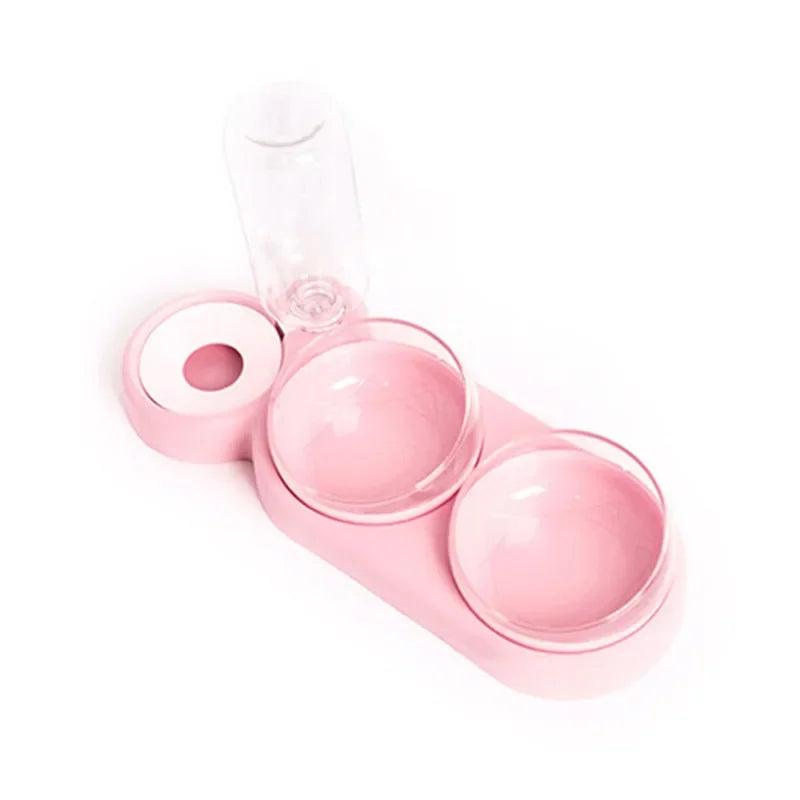 Automatic Triple Bowl Pet Feeder and Water Dispenser