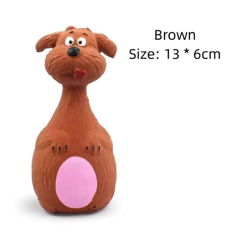 Latex Squeaky Cartoon Animal Dog Toy