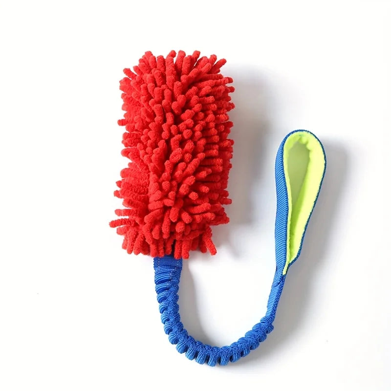 Durable Plush Dog Toy With Pulling Rope And Handle
