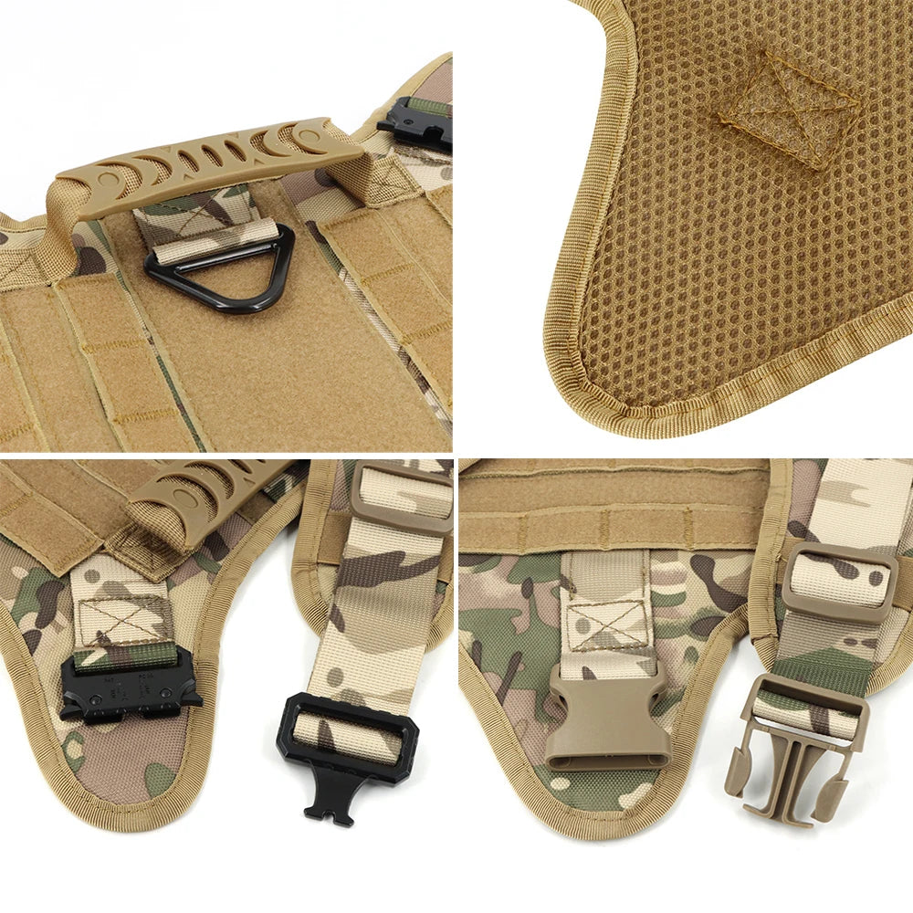 Military Tactical Dog Harness And Leash Set
