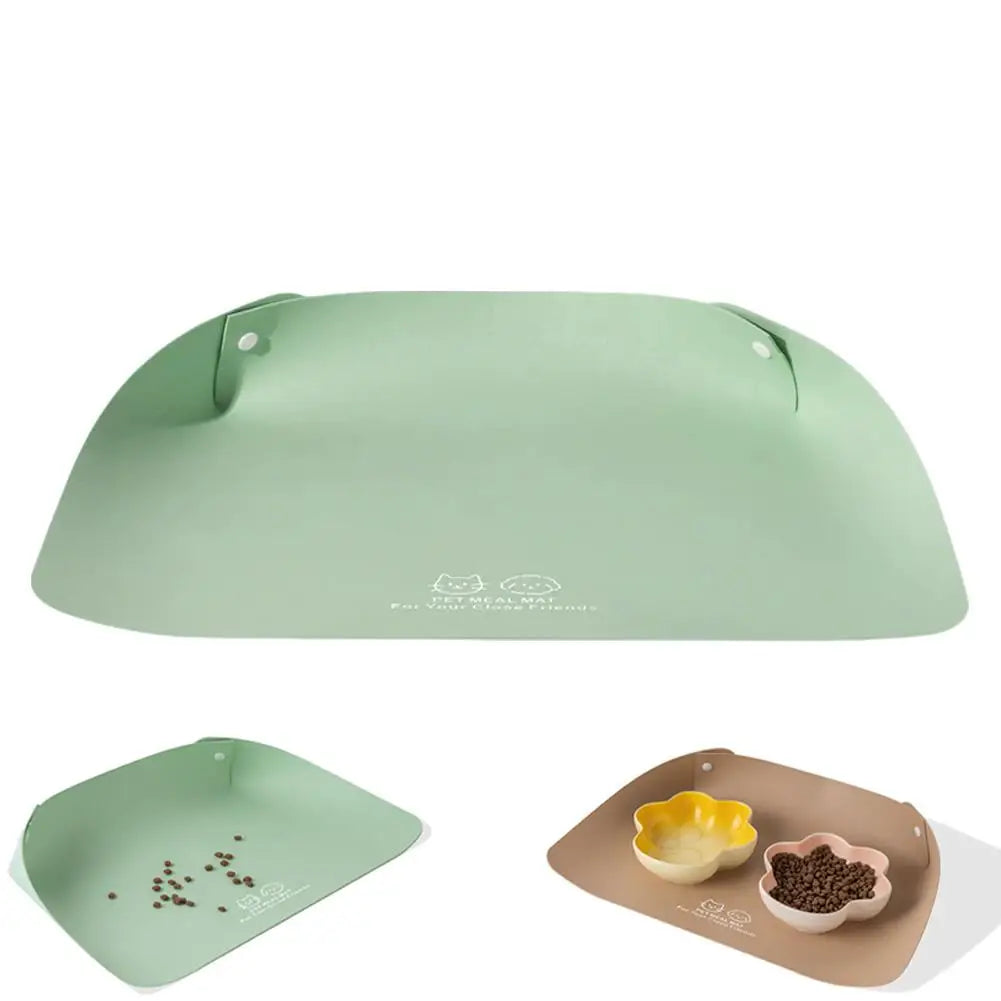 Waterproof PU Leather Anti-Spill Pet Feeding Mat