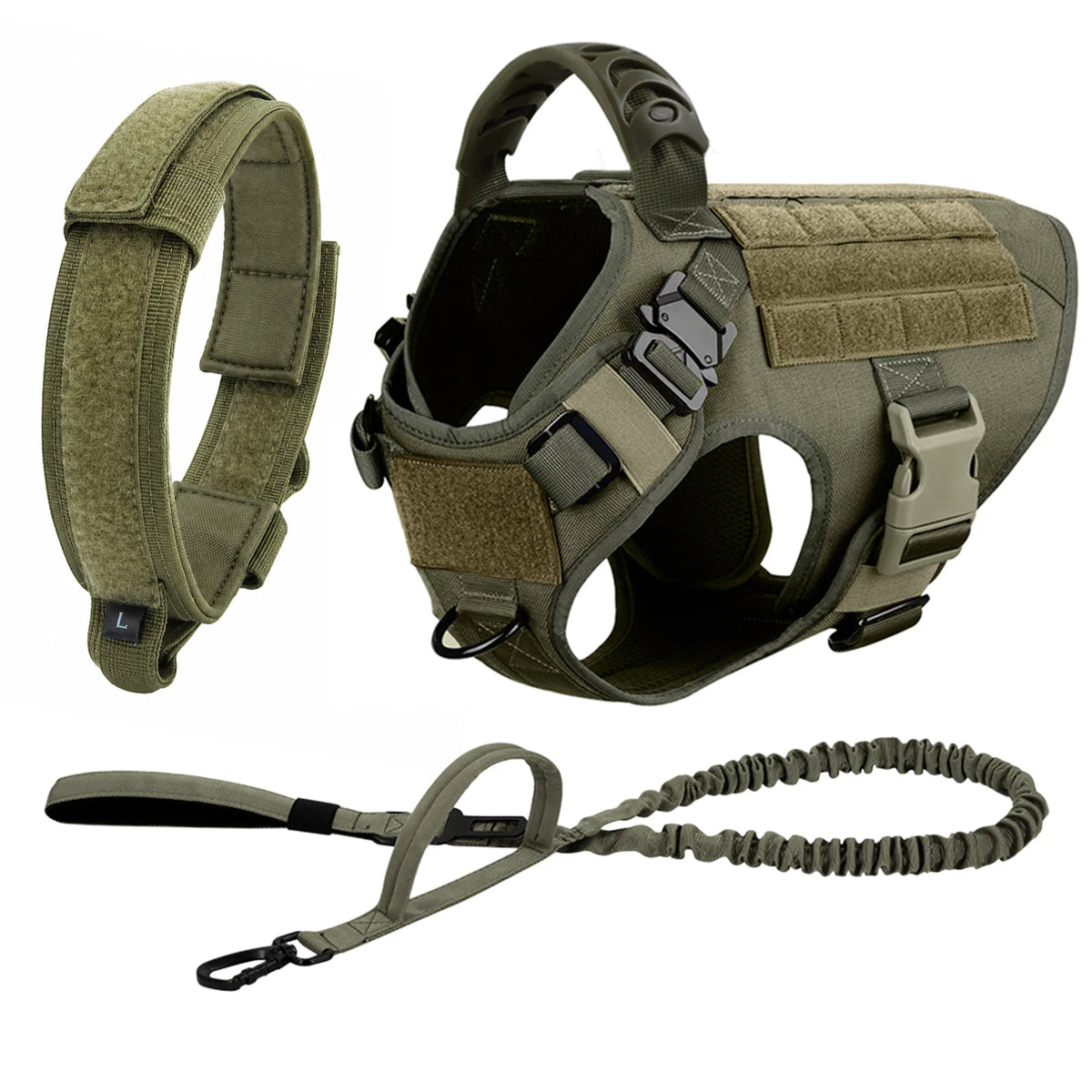 Large Dog Training Harness And Leash Set