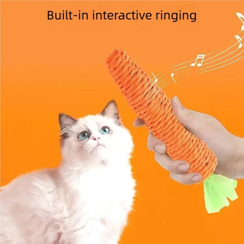 Carrot Chew Resistant Cat Teething Toy
