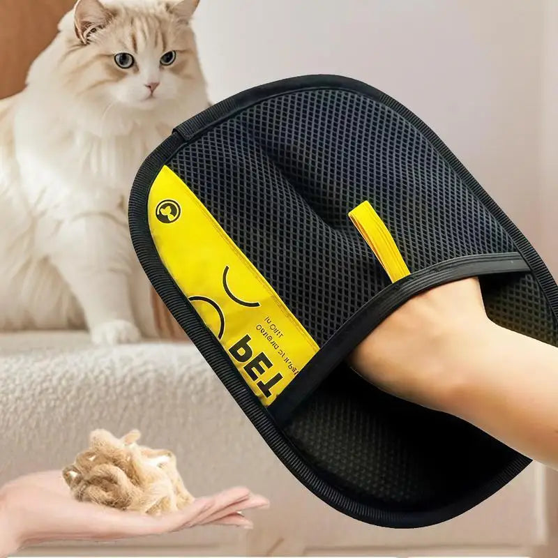Reusable Pet Hair Remover Grooming Gloves