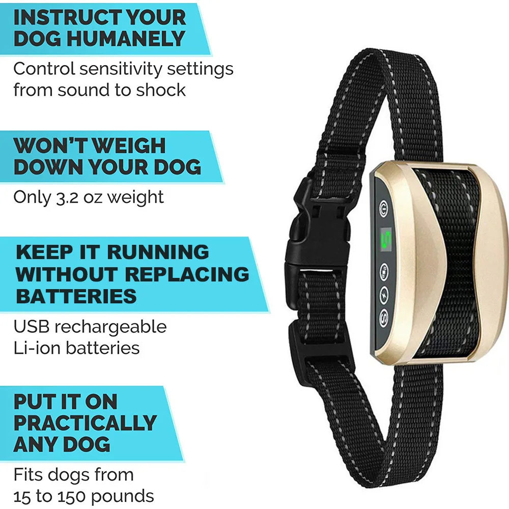 Rechargeable Anti Bark Dog Training Collar