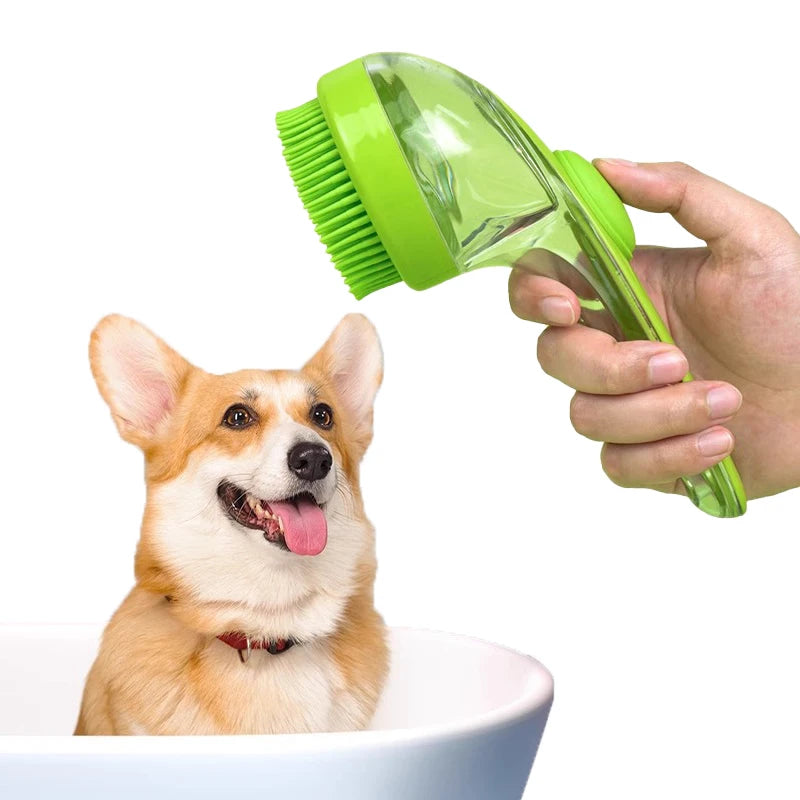 Silicone Pet Bath Brush and Massage Tool for Small Dogs and Cats