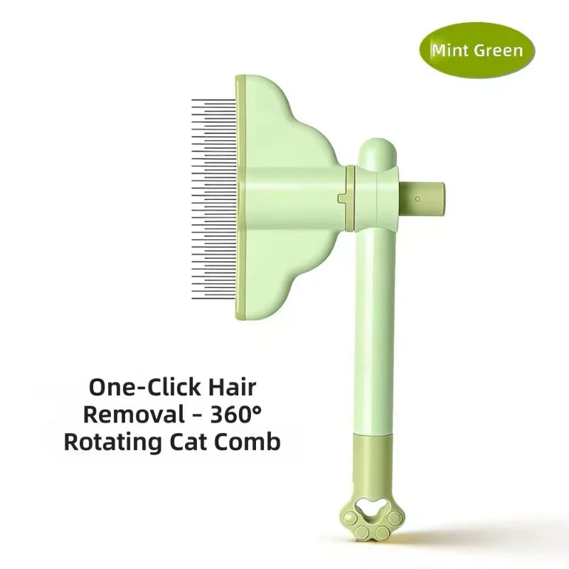 Self-Cleaning Pet Grooming Brush and Hair Remover