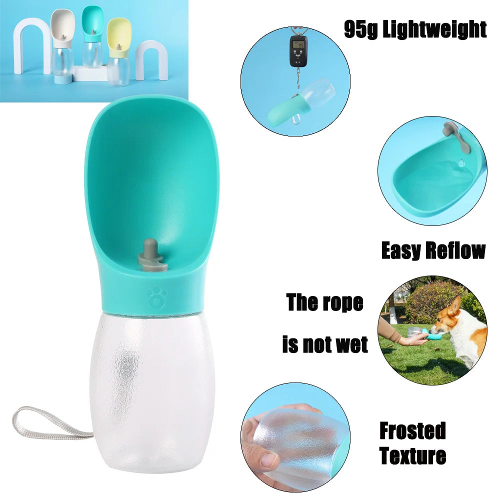 Portable 300ml Dog Water Bottle and Feeder