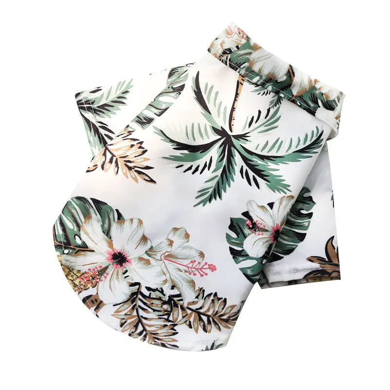 Hawaiian Style Summer Beach Dog Shirt