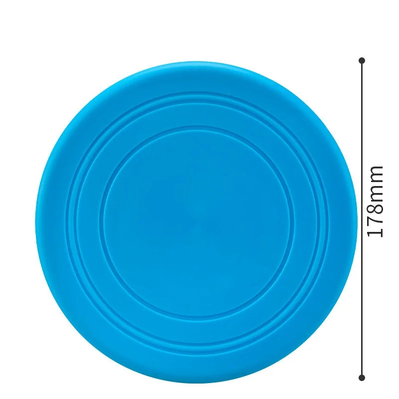 Interactive Silicone Dog Flying Saucer Toy
