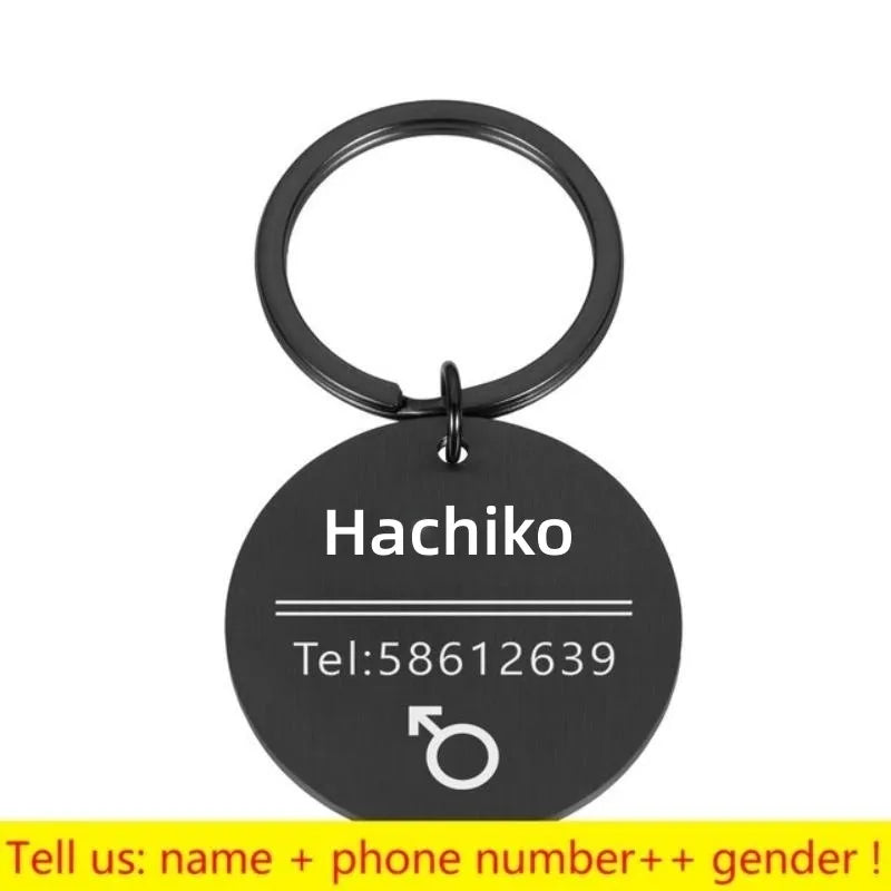 Personalized Engraved Pet ID Tag Bone Shape