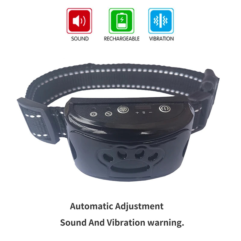 Waterproof Rechargeable Anti Bark Dog Training Collar