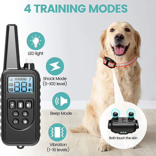 Rechargeable Electric Dog Training Collar with Clicker