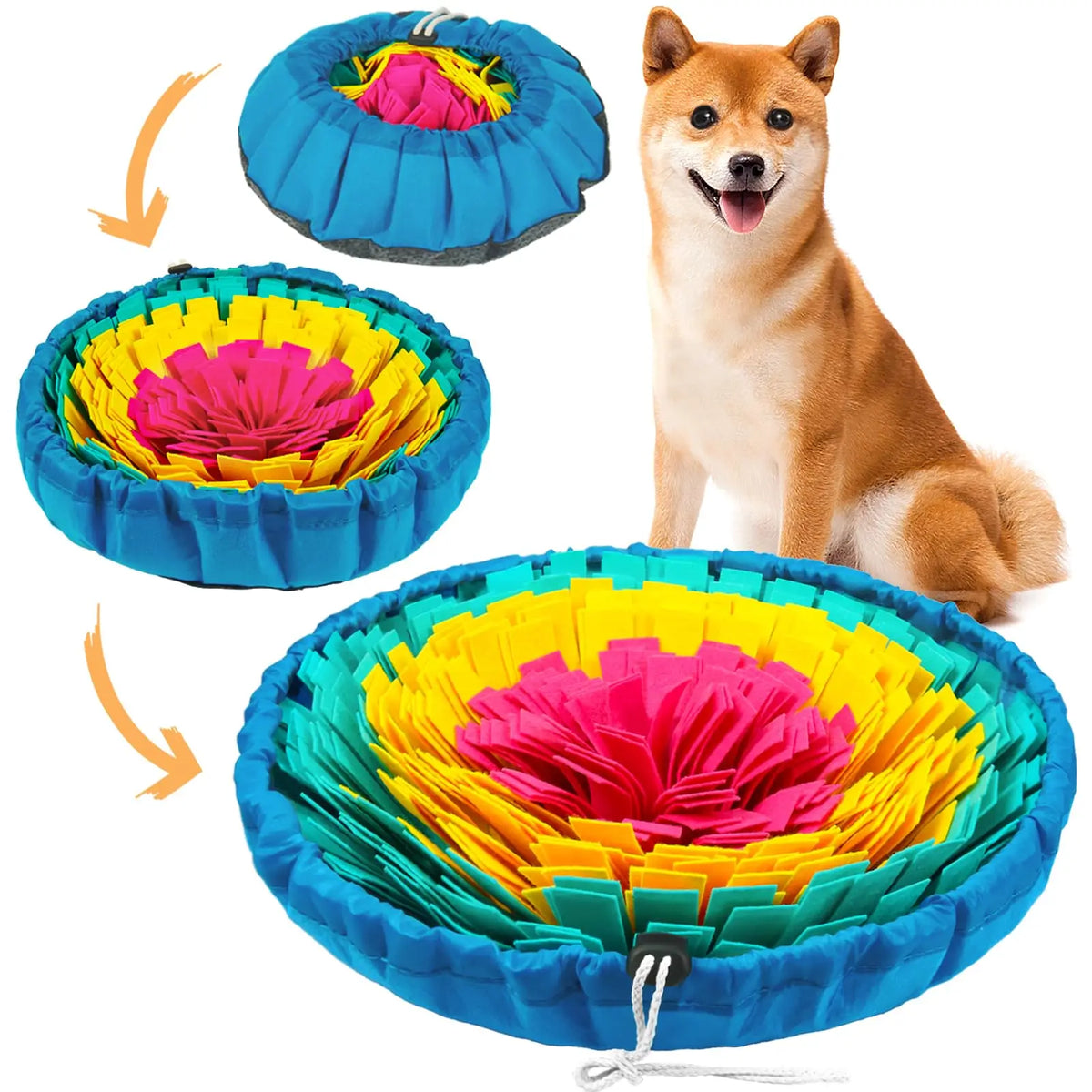 Interactive Dog Snuffle Mat for Foraging and Boredom