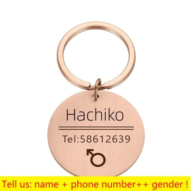 Personalized Engraved Pet ID Tag Bone Shape