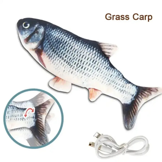 USB Charging Simulation Fish Interactive Pet Chewing Toy