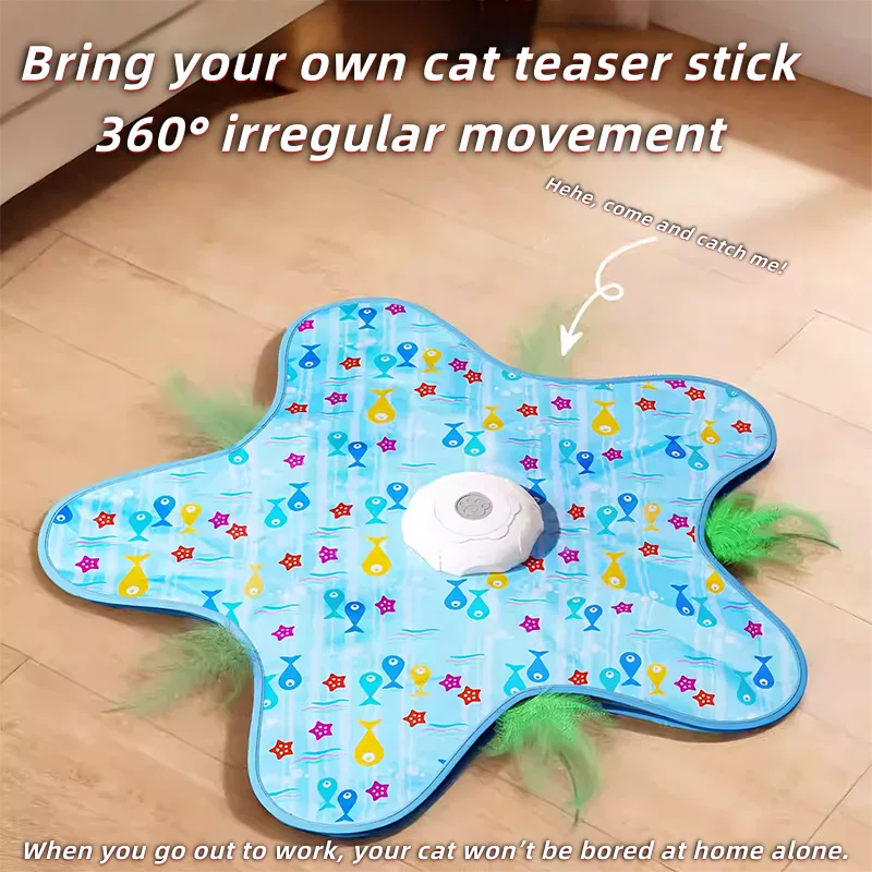 Automatic Hide and Seek Cat Turntable Toy