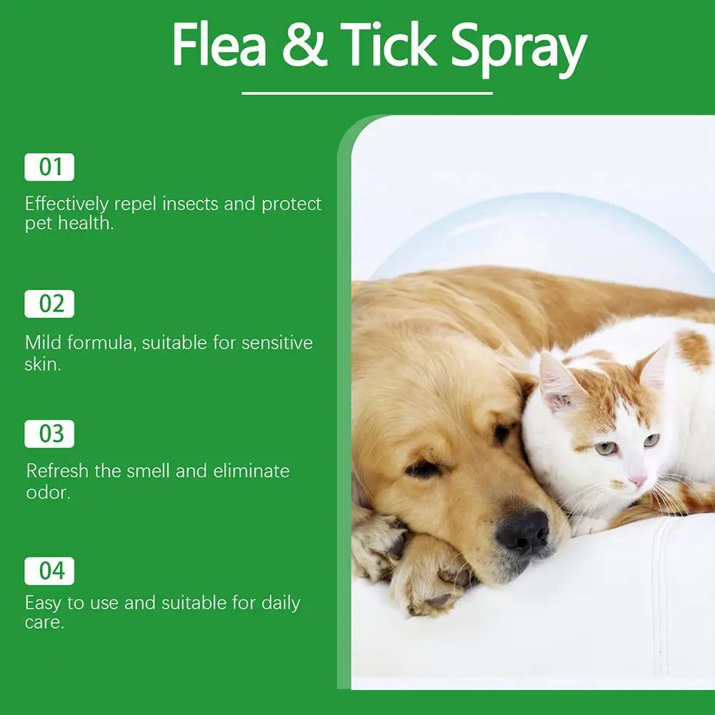 Gentle Pet Insect Repellent Spray for Fleas and Mites