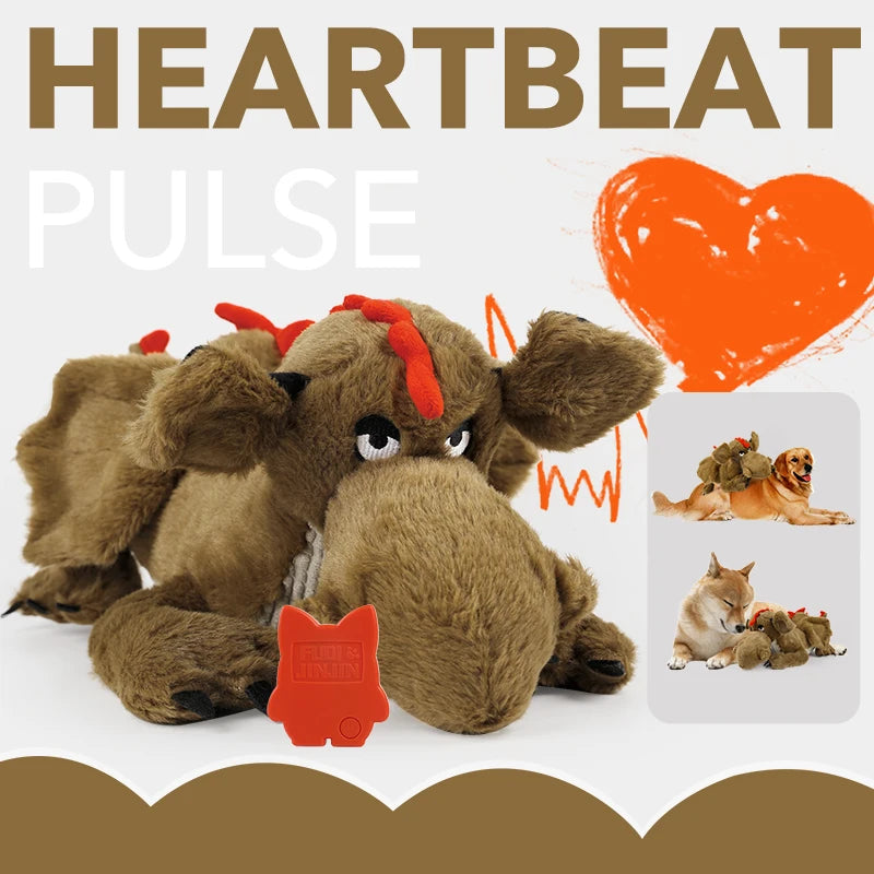 Heartbeat Plush Dog Toy for Behavioral Training