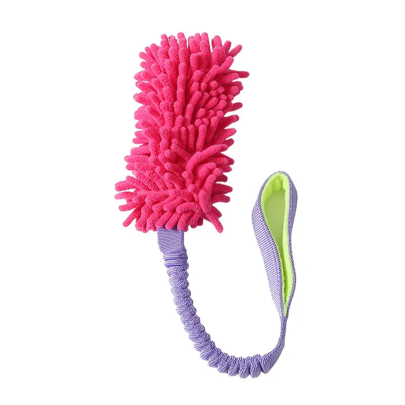 Durable Plush Dog Toy With Pulling Rope And Handle