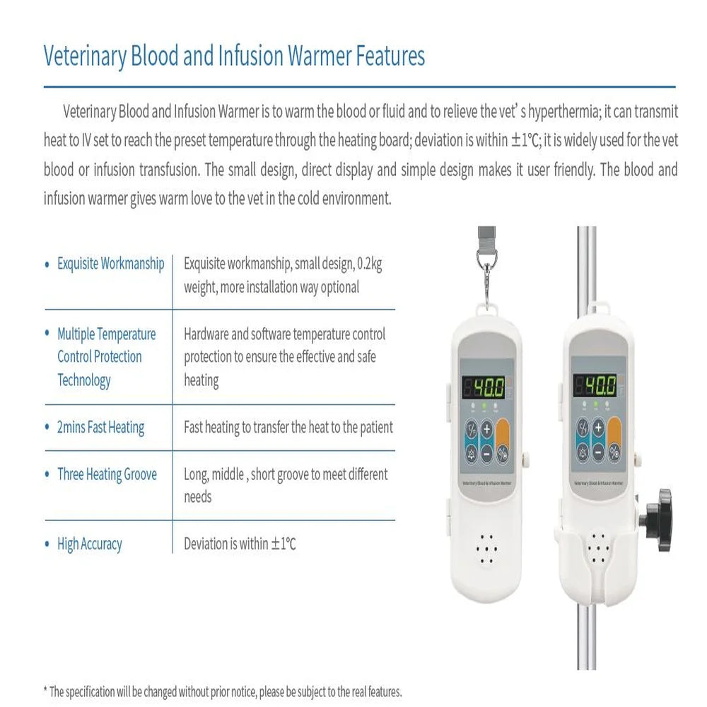 Veterinary Pet Blood and Infusion Heater